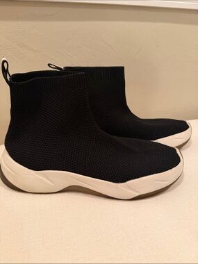 Zara Black Knit Sock Sneakers